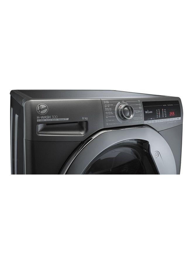 هوفر غسالة ملابس أوتوماتيكية بالكامل سعة 8 كجم 8 kg H3WS383TAC3R-ELA لون فضي - Image 4