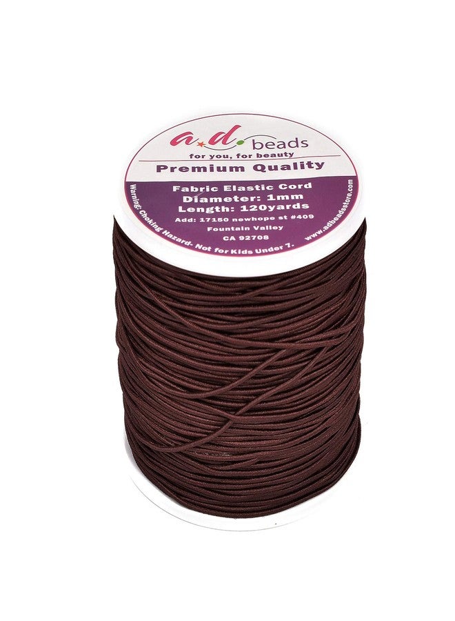 AD Beads 120 Yards 1.0MM Coffee Elastic Cord for Beading,Bracelets,Jewelry Making,120 Yards (Coffee) - Image 3