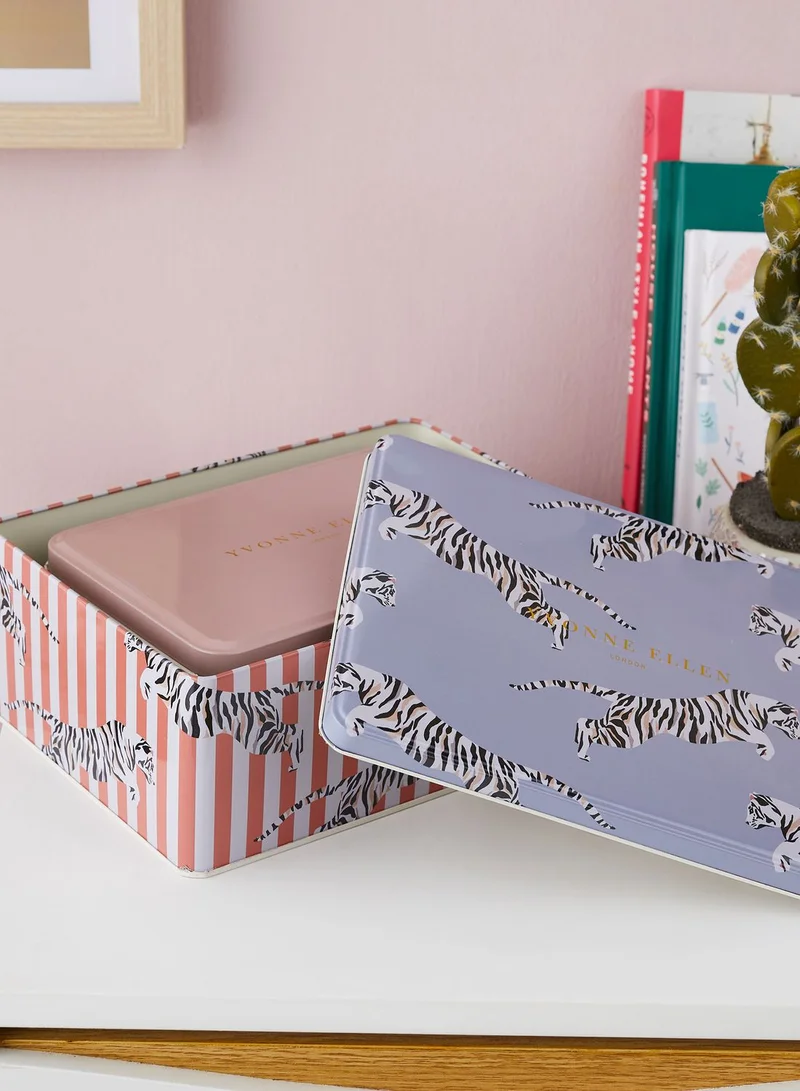 YVONNE ELLEN Set Of 2 Rectangle Storage Tins