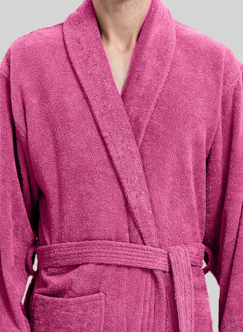 بانوتيكس رداء حمام من القطن المصري الخالص للرجال والنساء، متعدد المقاسات، مع جيوب جانبية ورباط - Image 3