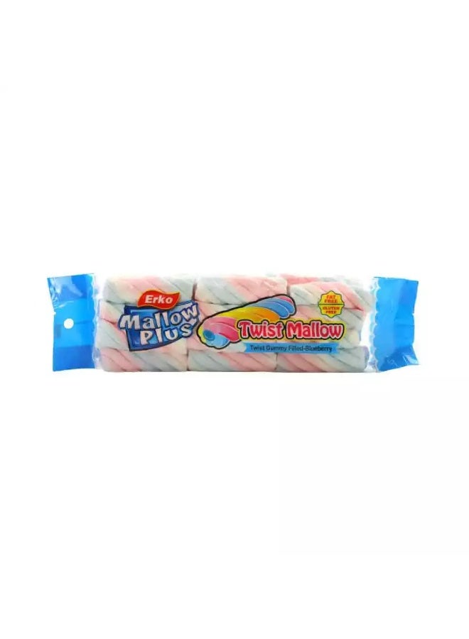 Erko Mallow Plus Twist Gummy filled Blueberry Marshamallow Candy- 180 gm - Image 1