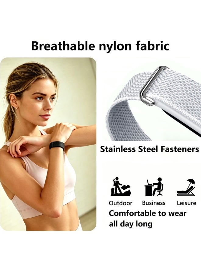 ZOXITY Nylon Sport Band Compatible with Google Fitbit Air,Soft Breathable Wristband Replacement Compatible with Fitbit Air Fitness,Micro-Adjustable Performance Loop for Screenless Tracker - Image 3