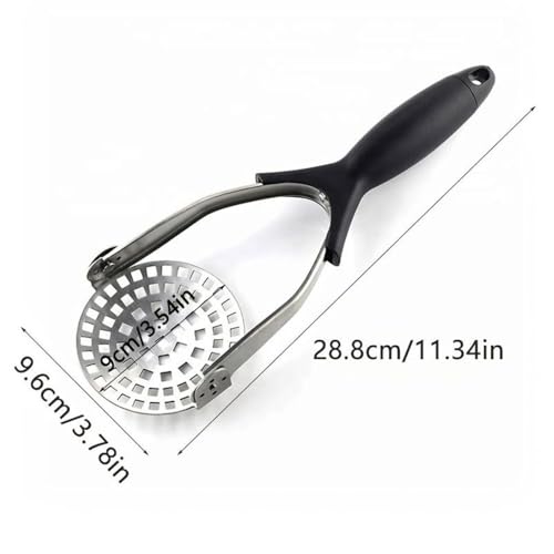 KIPSOME Potato Masher, Stainless Steel with Polypropylene Handle, Dishwasher Safe, for Vegetables and Fruits - Image 2