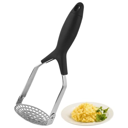 KIPSOME Potato Masher, Stainless Steel with Polypropylene Handle, Dishwasher Safe, for Vegetables and Fruits - Image 1