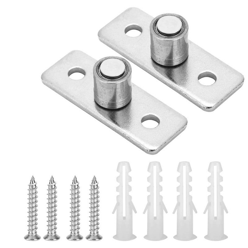 EXCLUZO Set of 2 Sliding Door Floor Guides Hardware Fittings Stainless Steel Barndoor Floor Guide Durable for Wooden Doors Sliding Doors  - Image 1
