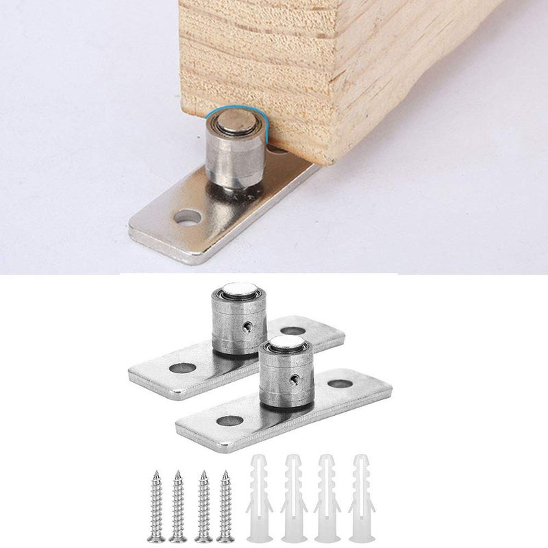 EXCLUZO Set of 2 Sliding Door Floor Guides Hardware Fittings Stainless Steel Barndoor Floor Guide Durable for Wooden Doors Sliding Doors  - Image 3