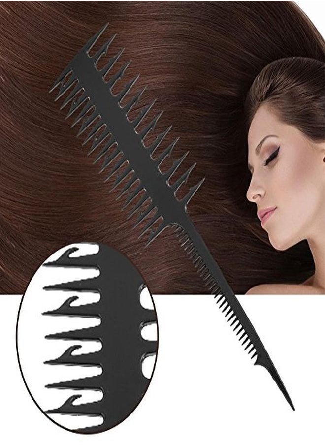 Semme Highlighting Comb, Double-Sided Comb Dyed Hair Comb For Diy Hair Style Salon Bath  - Image 5
