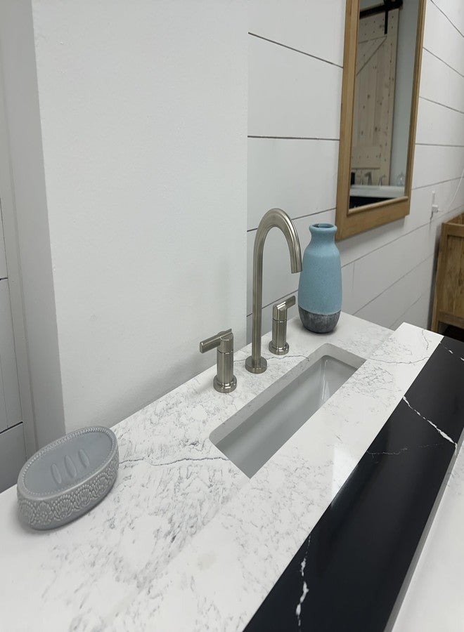 Pfister LG49-BI0K Pfister LG49-BI0 Brislin 1.2 GPM Widespread Bathroom Faucet with Pop-Up Drain Assembly - Image 4