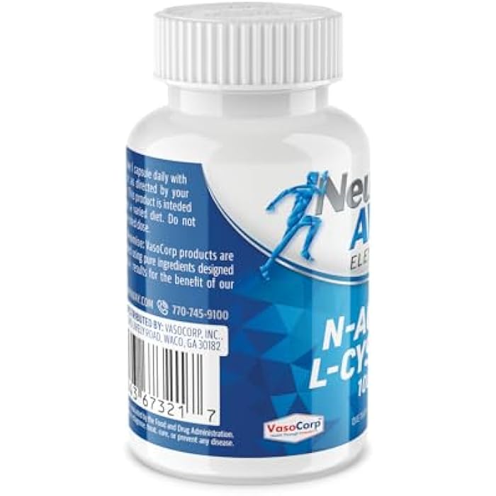 NeuropAWAY Elements N-Acetyl L-Cysteine 1000mg 60ct with Capsules (60 1000mg Capsules Per Bottle) - Image 4