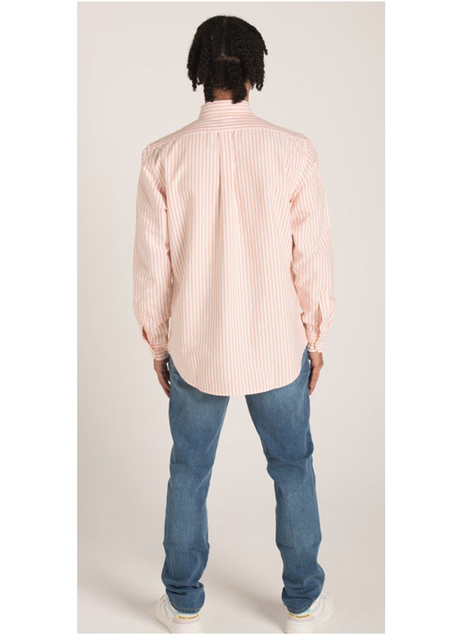 Marco Bergamo - Long Sleeves Casual Striped Sh - Image 1