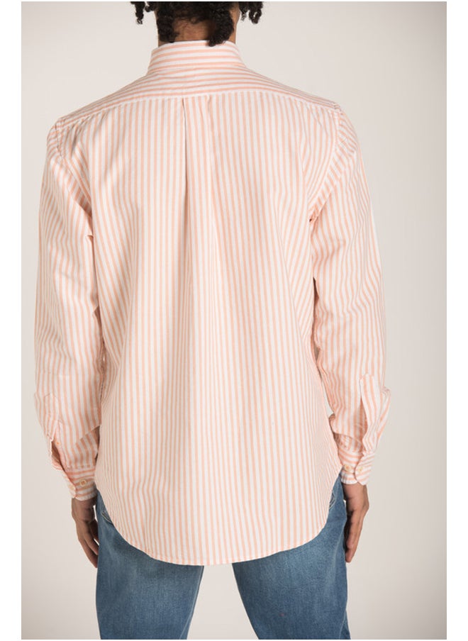 Marco Bergamo - Long Sleeves Casual Striped Sh - Image 1