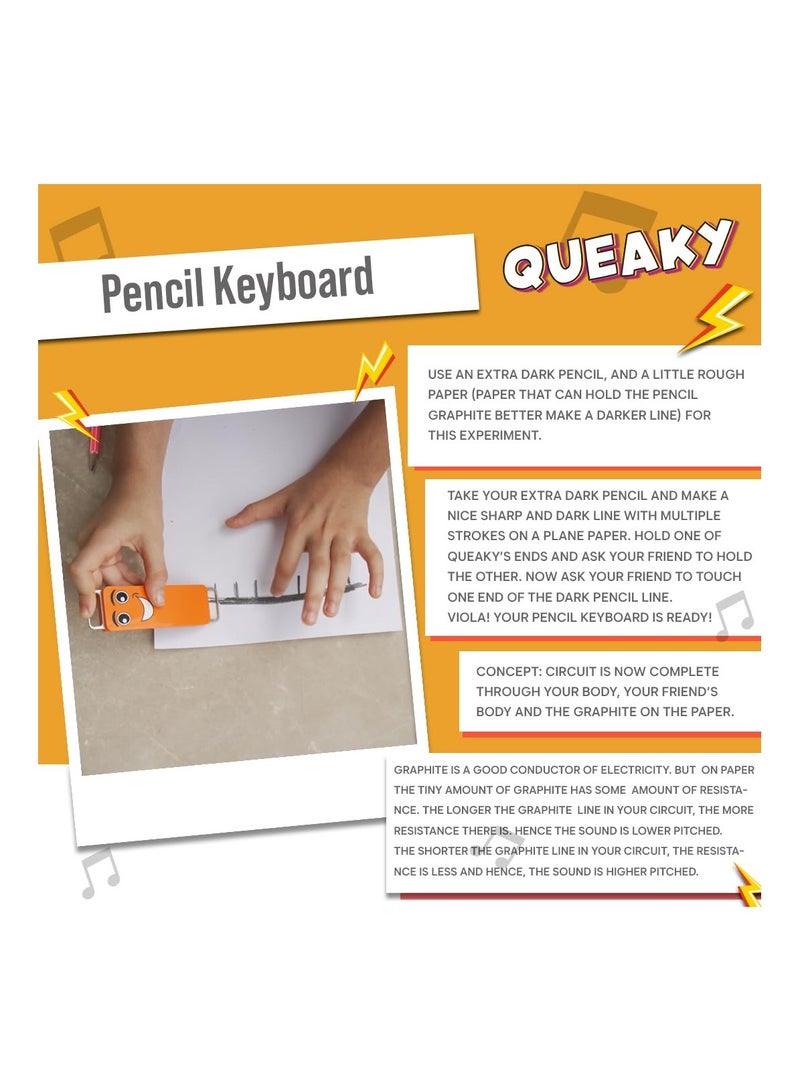 Blix Queaky - STEM Toy, Best Gift Toy for Kids, Smiley toy with sound (Yellow) - Image 2