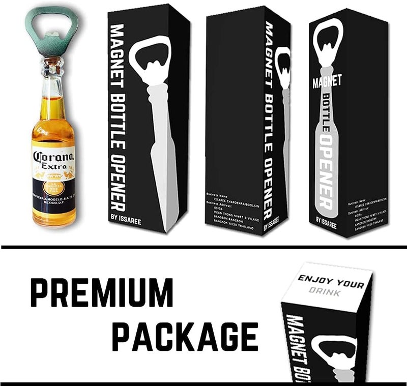 ISSAREE Magnetic Beer Bottle Opener Figure Beer Bottle Bar Refrigerator Decor Unique Birthday Gifts Collection (Corona Extra) - Image 3