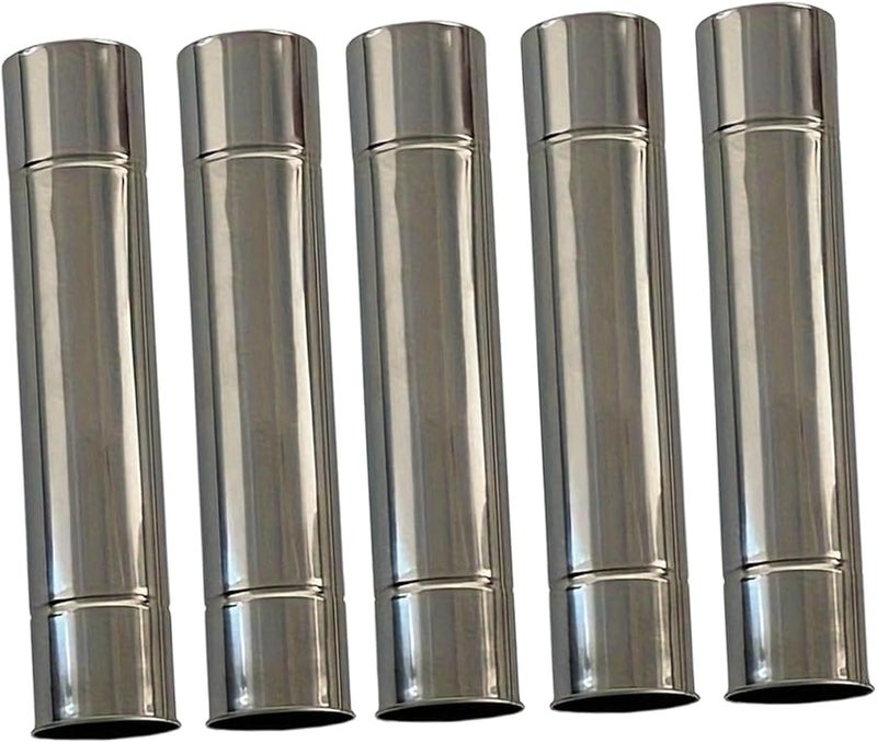 5 قطع 2 بوصة 304 مجموعة تمديد أنبوب مدفأة من الفولاذ المقاوم للصدأ للمواقد وسخانات المياه والأفران - Image 1