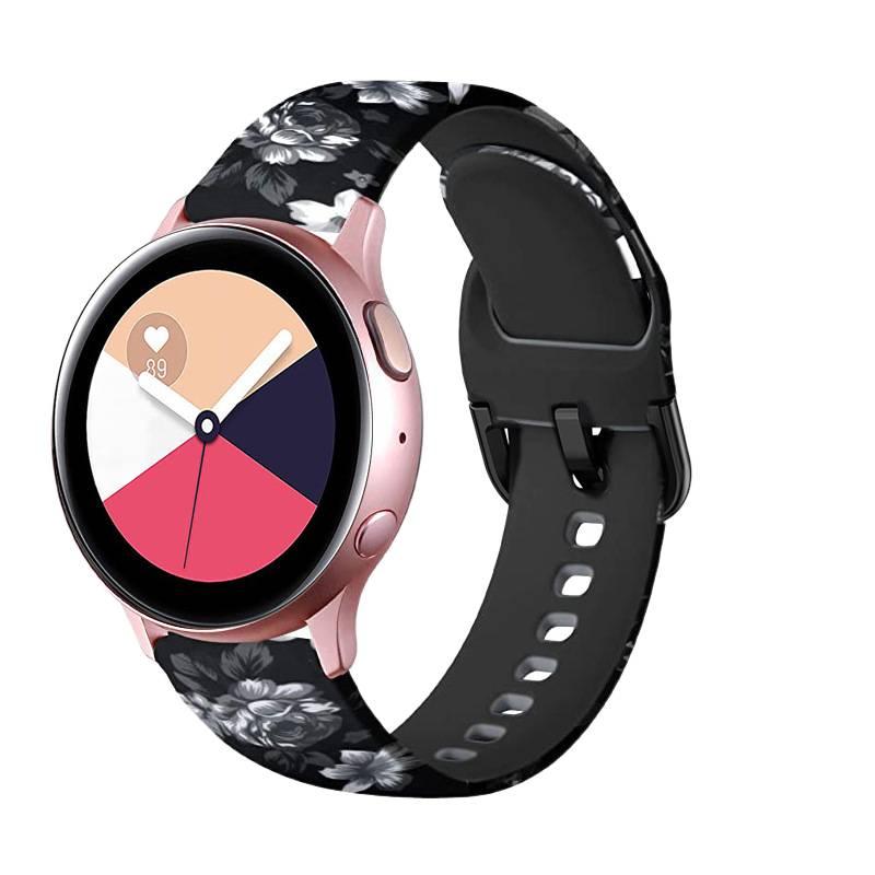 سوار ساعة ذكية رياضي من السيليكون متوافق باللون أسود قابل للتعديل مع Samsung Galaxy Watch 44/45/47mm بملاءمة قابلة للتعديل وحزام ناعم للاستبدال اليومي - Image 5