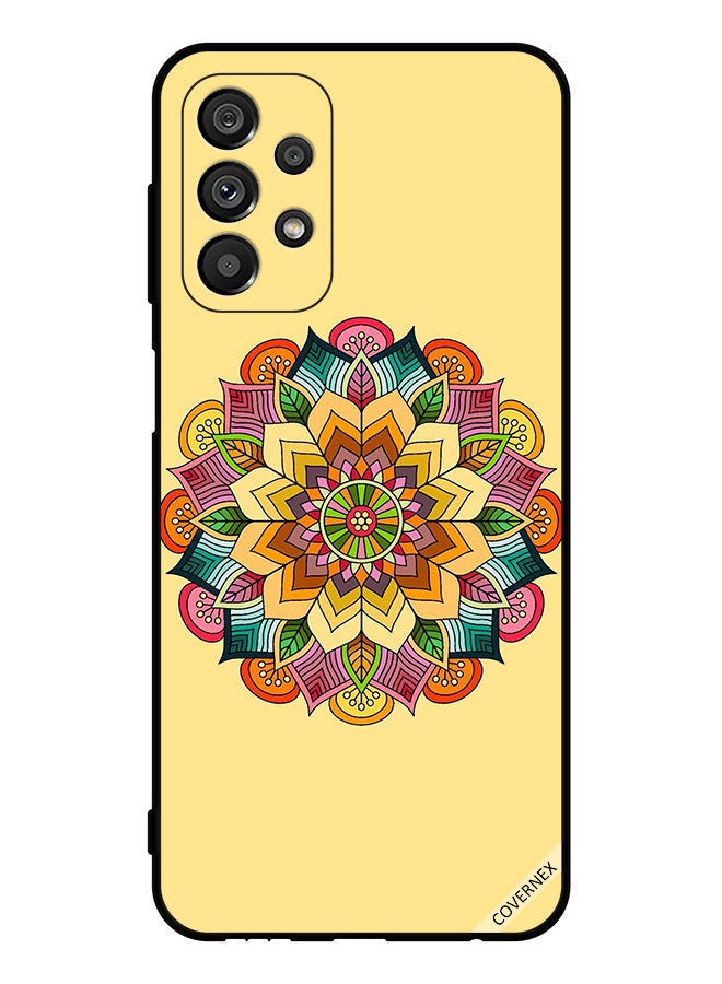 Covernex Protective Case Cover For Samsung Galaxy A23 5G Round Mandala Pattern - Image 1