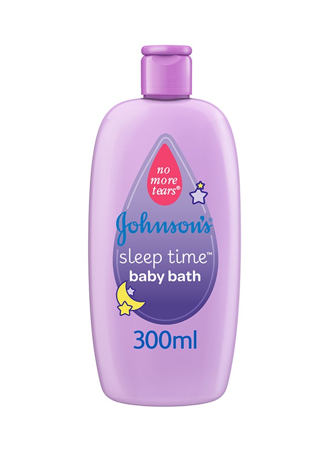 Johnson's No More Tears Sleep Time Baby Bath, 300ml - Image 1
