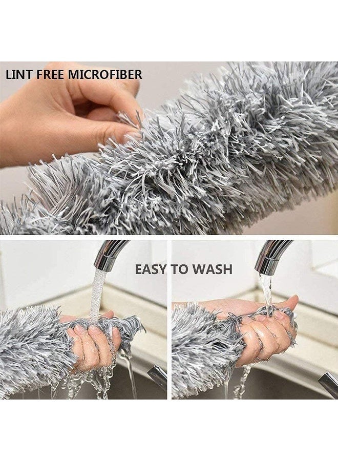 Extendable microfiber duster for cleaning ceilings, air conditioners, and high corners - Image 5