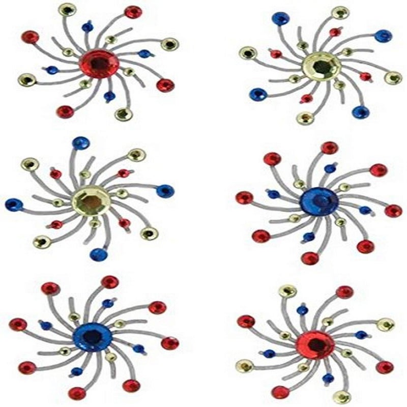 Karen Foster Design, Scrapbooking and Craft Embellishment, Swirl Burst Brads, Sparklers - Image 5