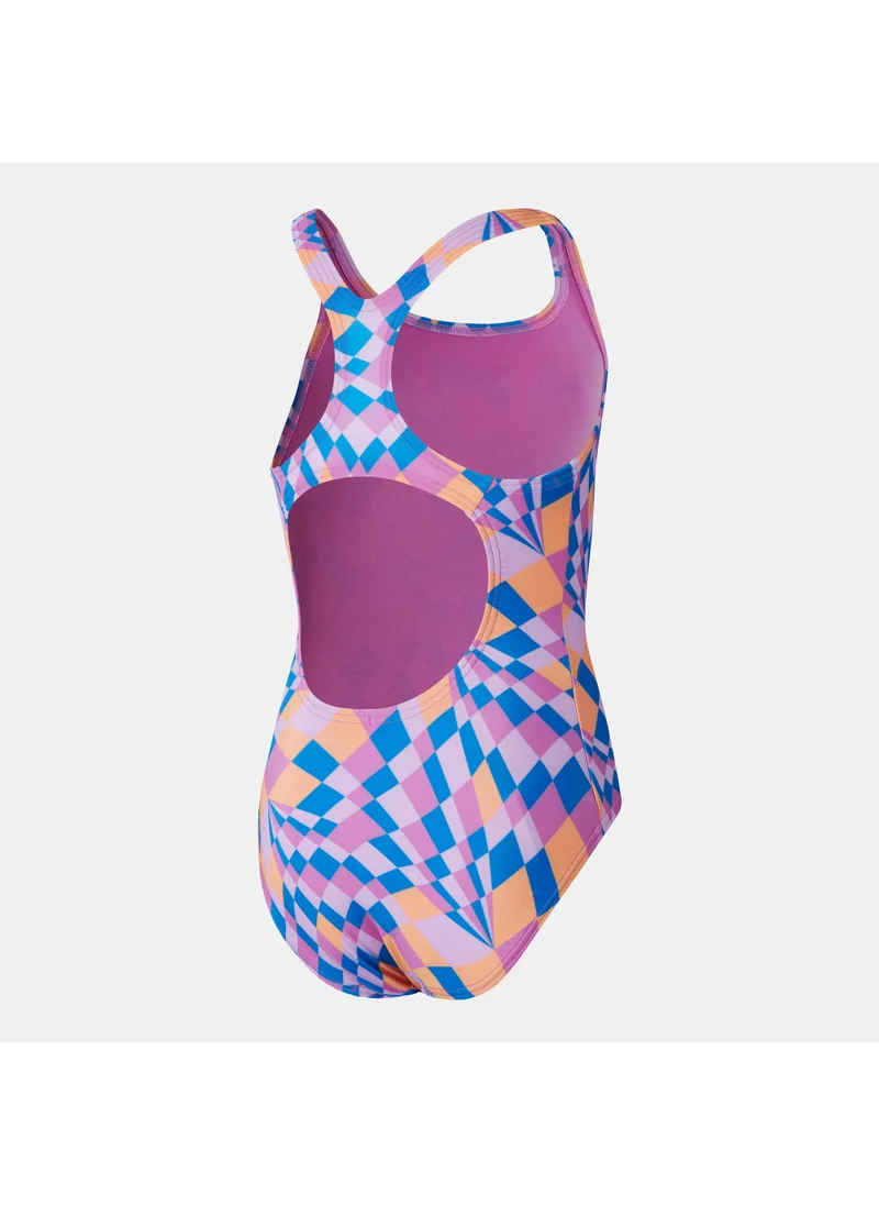 speedo Kids' Printed Medalist Swimsuit
