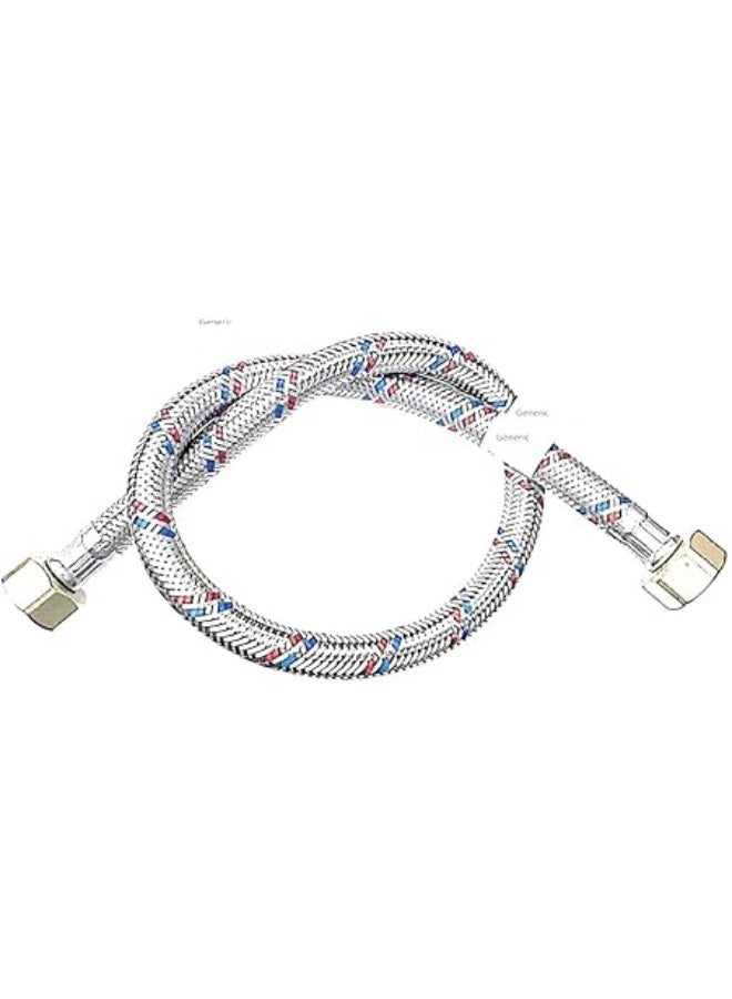 W C or Water Heater Plumbing Flexible Hose (1/2 x 1/2in Female, 600mm)
