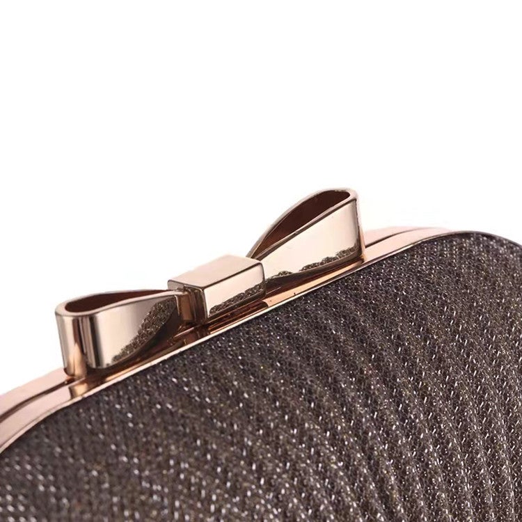 Canli New Fashion Pleated Butterfly Goose Egg Dinner Bag Oval Clutch Bag Party Dress Chain Bag - Image 4