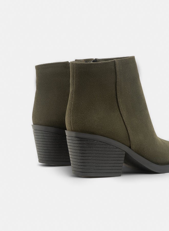 TGS Suede Zip Short Ankle Boot  - Image 3