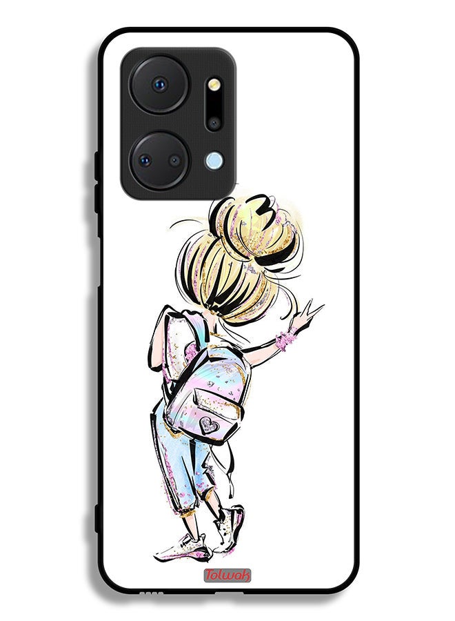 Tolwak Honor X7a Protective Case Cover Back To School Girl Art - Image 2