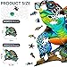 Mys Aurora Sea Turtle Puzzles for Adults 500 Pieces 5MM Thick Jigsaw Puzzles Unique Shape Ocean Wooden Puzzles for Adults and Kids Birthday Gifts Family Game 183 x 153 Inches - Image 4