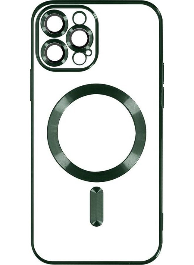 Iphone 17 Pro Max Clear MagSafe iPhone Case with Shockproof TPU Frame and Aluminum Camera Rings - Image 1