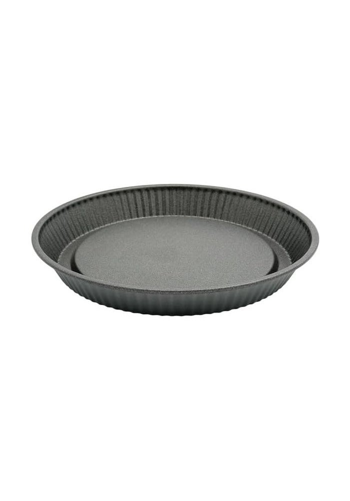 B&D Jerry 24cm Round Fluted Tart Pan - Non-Stick Carbon Steel Baking Tin, 3cm Deep - Image 2