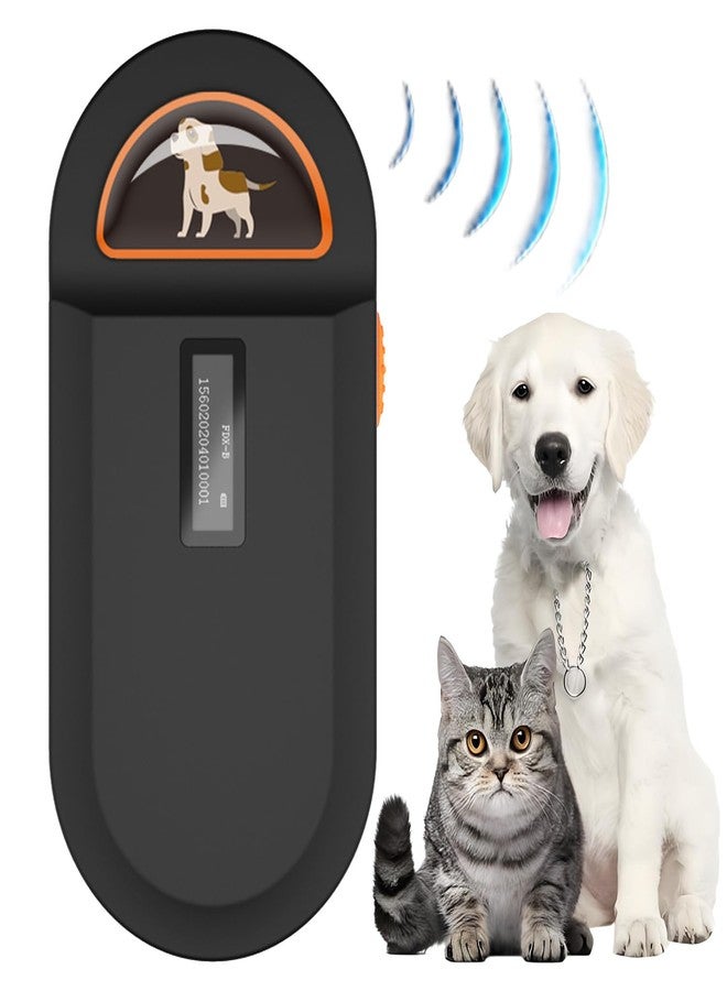 ماسح ضوئي لشرائح الحيوانات الأليفة، قارئ شرائح RFID للكلاب والقطط، يدعم شرائح EMID وFDX-B (ISO11784/11785)، لإدارة الحيوانات - Image 1