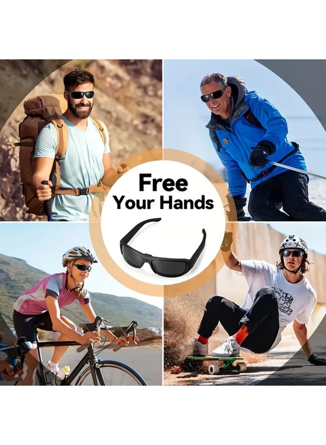 Smart Audio Video Glasses 1080P DVR Recorder With 64GB Memory Card For Outdoor Sports - Image 4