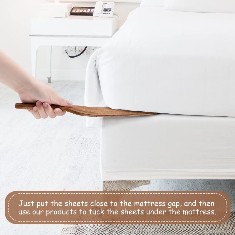 NiHome Mattress Lifter for Changing Sheets Bed Skirts, Bed Making Tool for Bed Making Easier, Sheet Tucker Tool Protect Your Back, Hand, Reduce Excess Strain, Mattress Tucker Paddle (Single) - Image 5