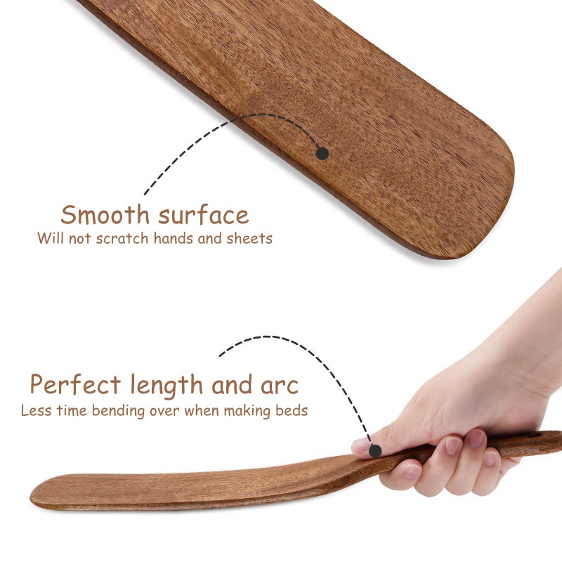 NiHome Mattress Lifter for Changing Sheets Bed Skirts, Bed Making Tool for Bed Making Easier, Sheet Tucker Tool Protect Your Back, Hand, Reduce Excess Strain, Mattress Tucker Paddle (Single) - Image 4
