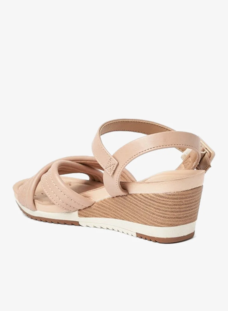 Modare Beige Wedge Sandals for Women – Stylish Wedge Heel Sandals for Girls & Daily Wear for Women | Best Price UAE