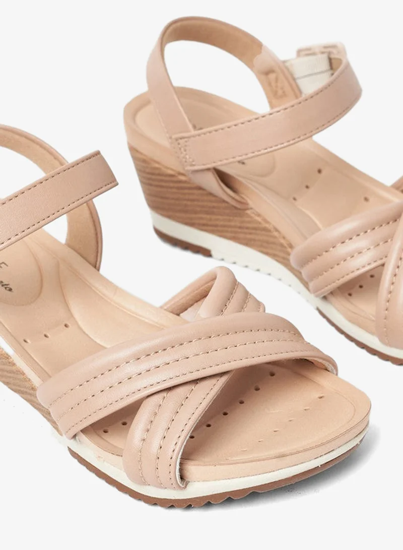 Modare Beige Wedge Sandals for Women – Stylish Wedge Heel Sandals for Girls & Daily Wear for Women | Best Price UAE
