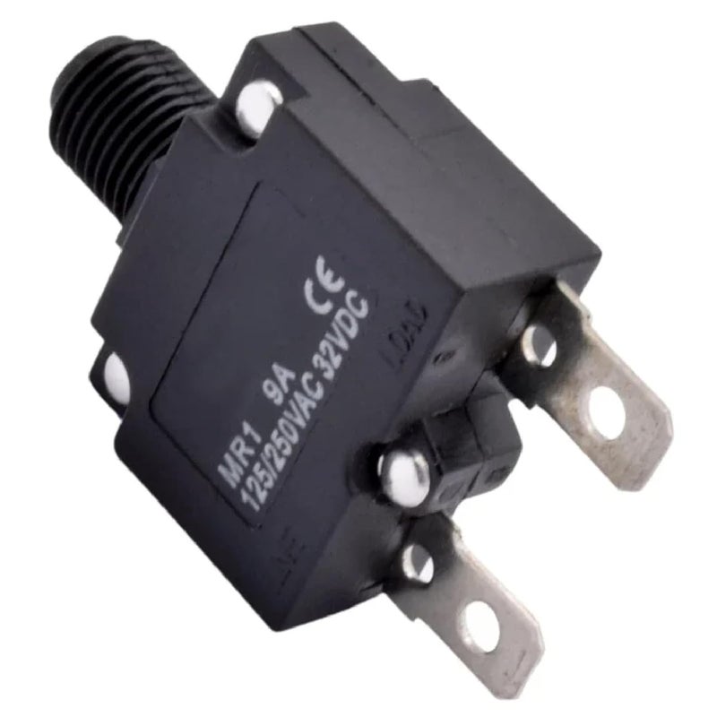 Manual Reset Circuit Breaker Thermal Protector 125 250VAC 32VDC 5pcs With Cap 3A Black - Image 4