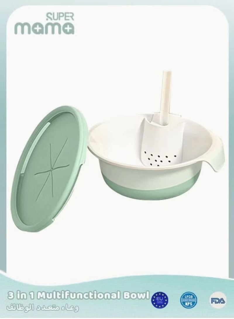 سوبر ماما متعددة الوظائف وعاء التغذية لمنع حرق مقبض قوي مصاصة مصاصة - Image 1