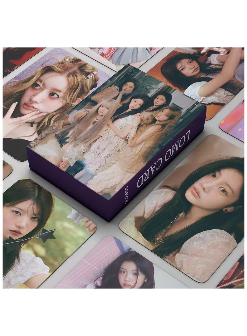 NIBEMINENT 55 قطعة بطاقات لومي كيبوب إيلليت سأحبك هدايا لمجموعة المعجبين - Image 1