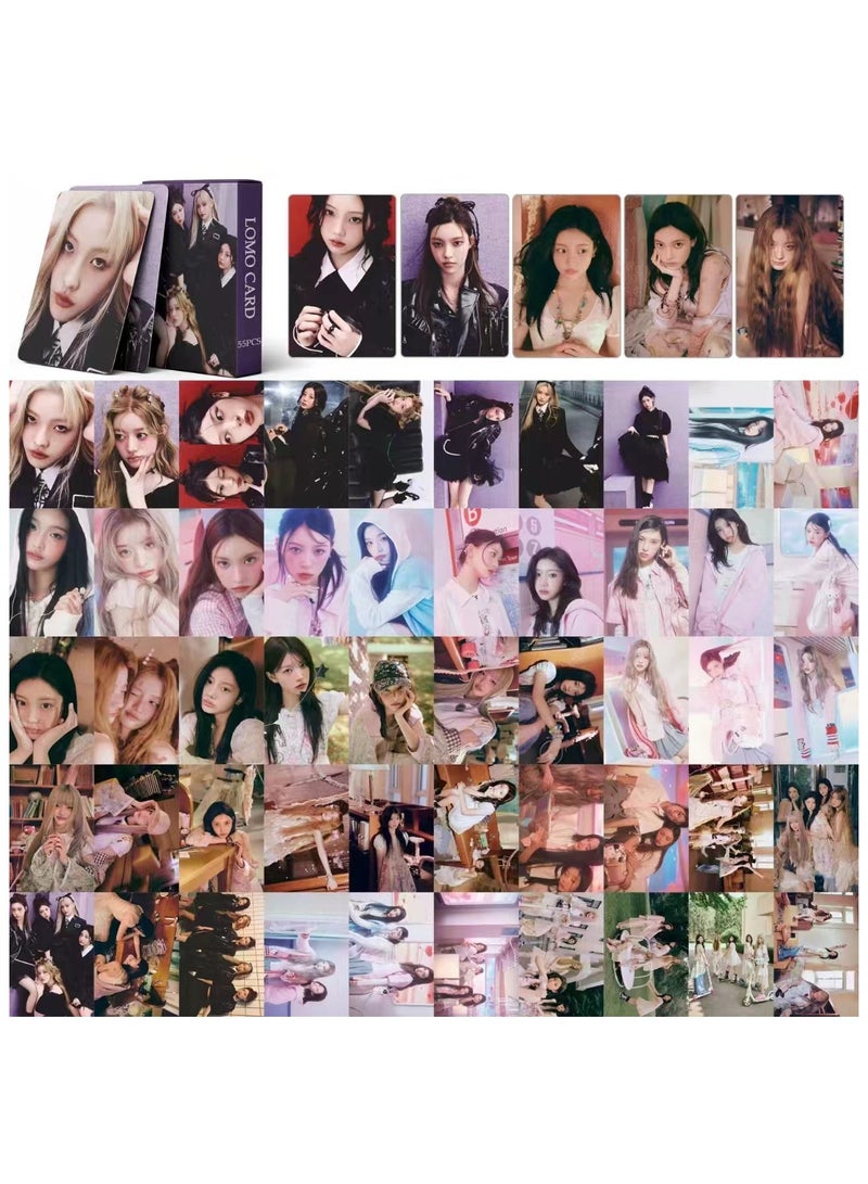 NIBEMINENT 55 قطعة بطاقات لومي كيبوب إيلليت سأحبك هدايا لمجموعة المعجبين - Image 2