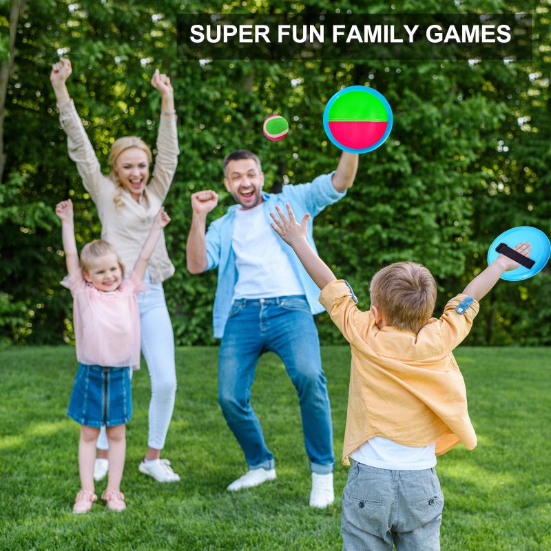 Qrooper Kids Toys Toss and Catch Game Set Beach Toys Pool Toys Outdoor Toys for Kids Ages 4-8, Easter Basket Stuffers, Beach Games, Yard Games for Kids Adults Family Outside Games - Image 2