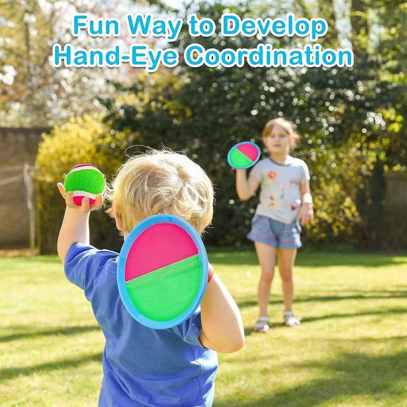 Qrooper Kids Toys Toss and Catch Game Set Beach Toys Pool Toys Outdoor Toys for Kids Ages 4-8, Easter Basket Stuffers, Beach Games, Yard Games for Kids Adults Family Outside Games - Image 3