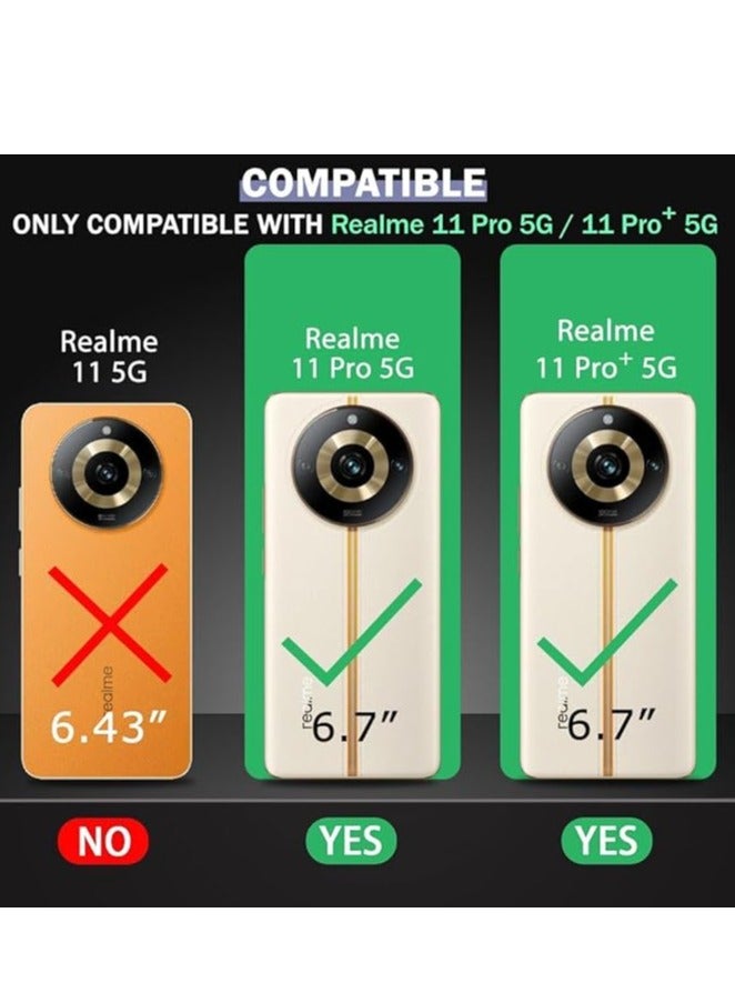 تين تك جراب شفاف بزوايا مضادة للصدمات من البولي يوريثين المقاوم للحرارة لموبايل ريلمي 11 برو بلس / Realme 11 Pro Plus - من تين تك – شفاف - Image 2