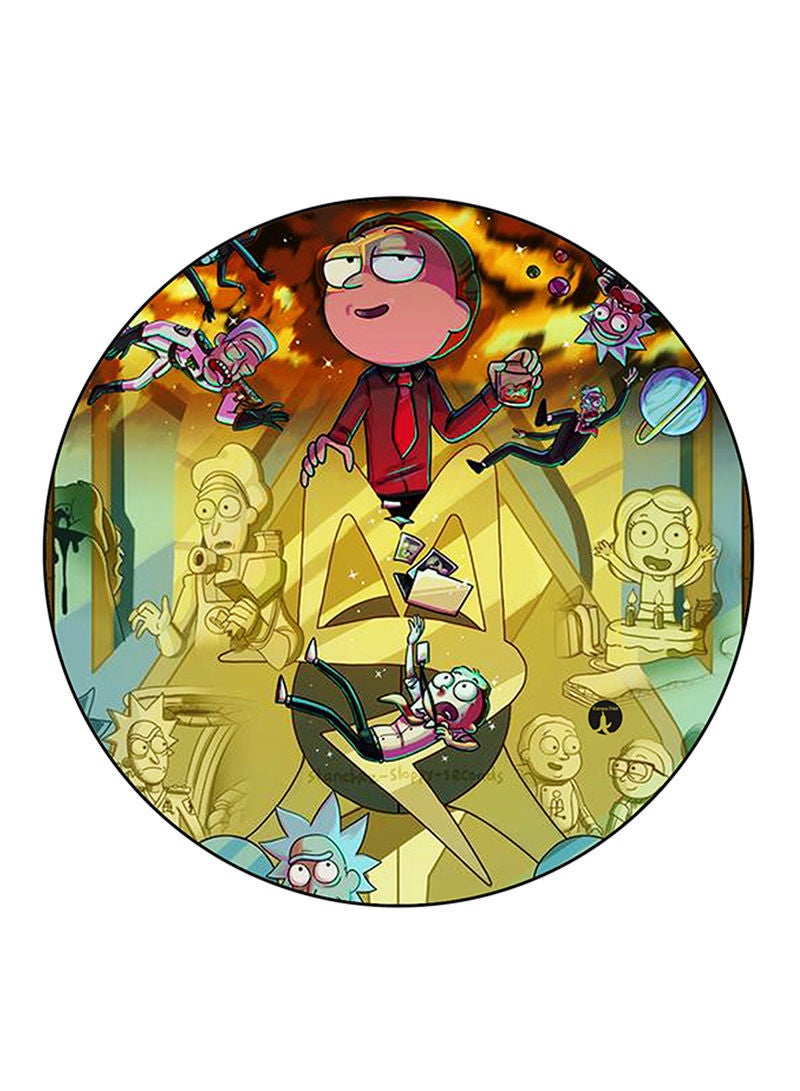 RKN Rick And Morty Printed Large Pin Multicolour - Image 1