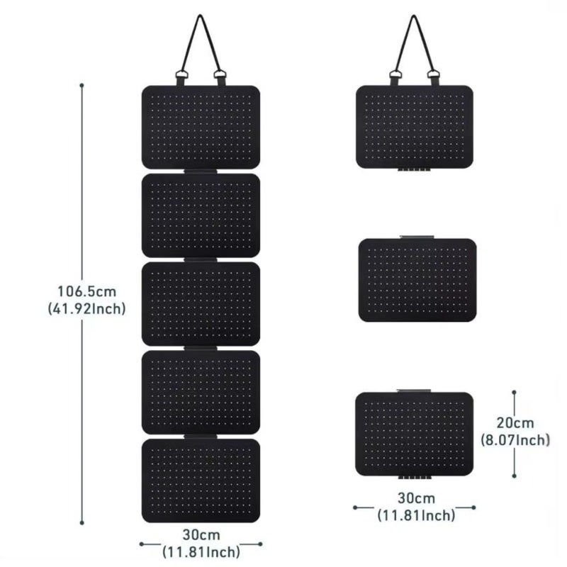 Brooch Pin Storage Panels - Wall Brooch Display Organizer with 5 Board Pieces - Home Organization Case Pin Display Pages with Lanyard for Cloakroom, Study Room - Image 3