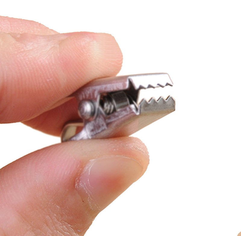 BIHRTC Pack of 50 Curtain Clips Thickening Stainless Steel with Hooks Lights Hanger Small Metal Wire Holder for Shower Home Decoration Photos Picture Arts Crafts Display Outdoor Activities Supplies - Image 4