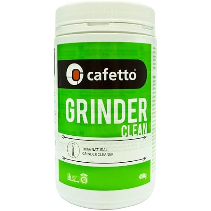 CAFETTO Grinder Clean  Organic And Free Of Chemicals  Natural Cleaner For Coffee Grinder Burrs And Casings Removes Coffee Residue And Odors  450 Grams Jar - Image 2