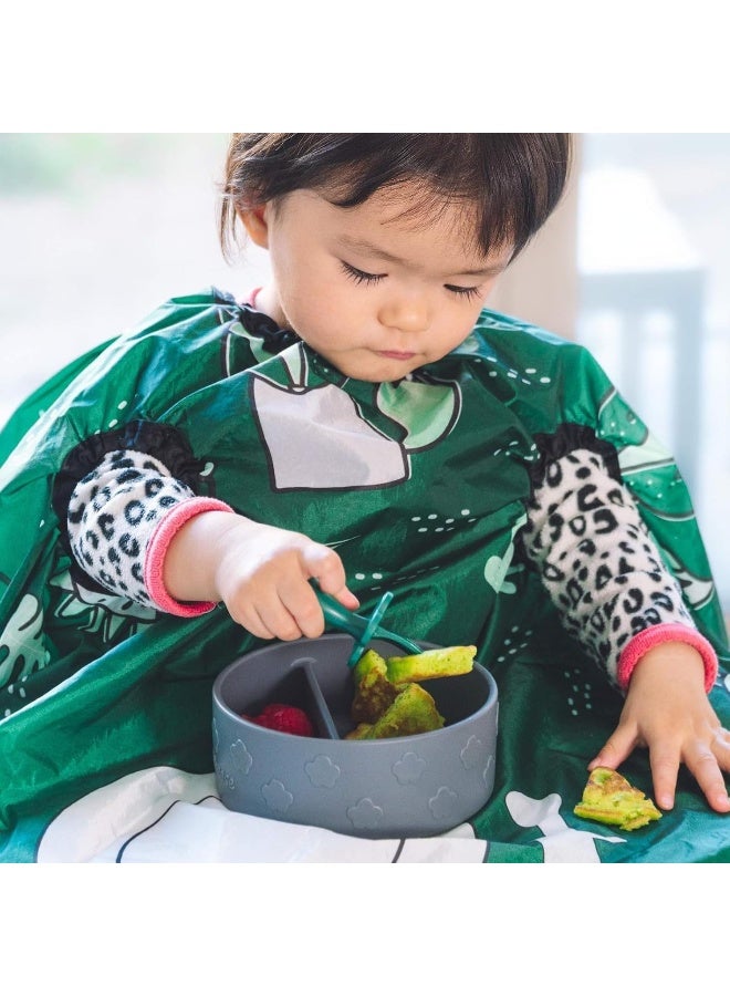 grabease Allover Waterproof Bib for Self-Feeding Infants and Toddlers, Machine Washable, Ages 6-24 Months - Image 1