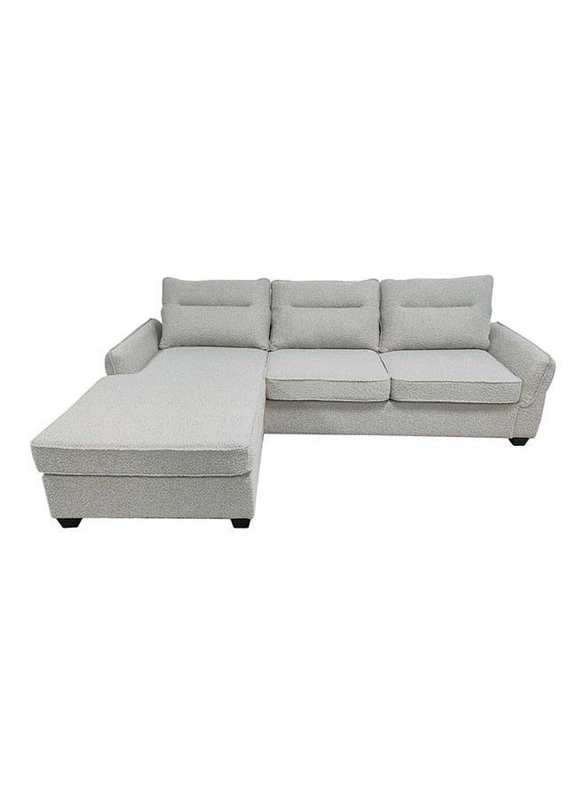 DANUBE HOME Danube Home Aspin 3 Seater Reversible Corner Fabric Sofa Modern Design Three Seat Sofas Comfortable Living Room Furniture L 263 x W 85 x H 89 cm Light Grey  - Image 3